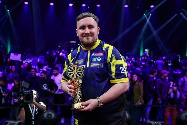 Luke Littler won the Saudi Arabia Masters (Taylor Lanning/PDC/PA)