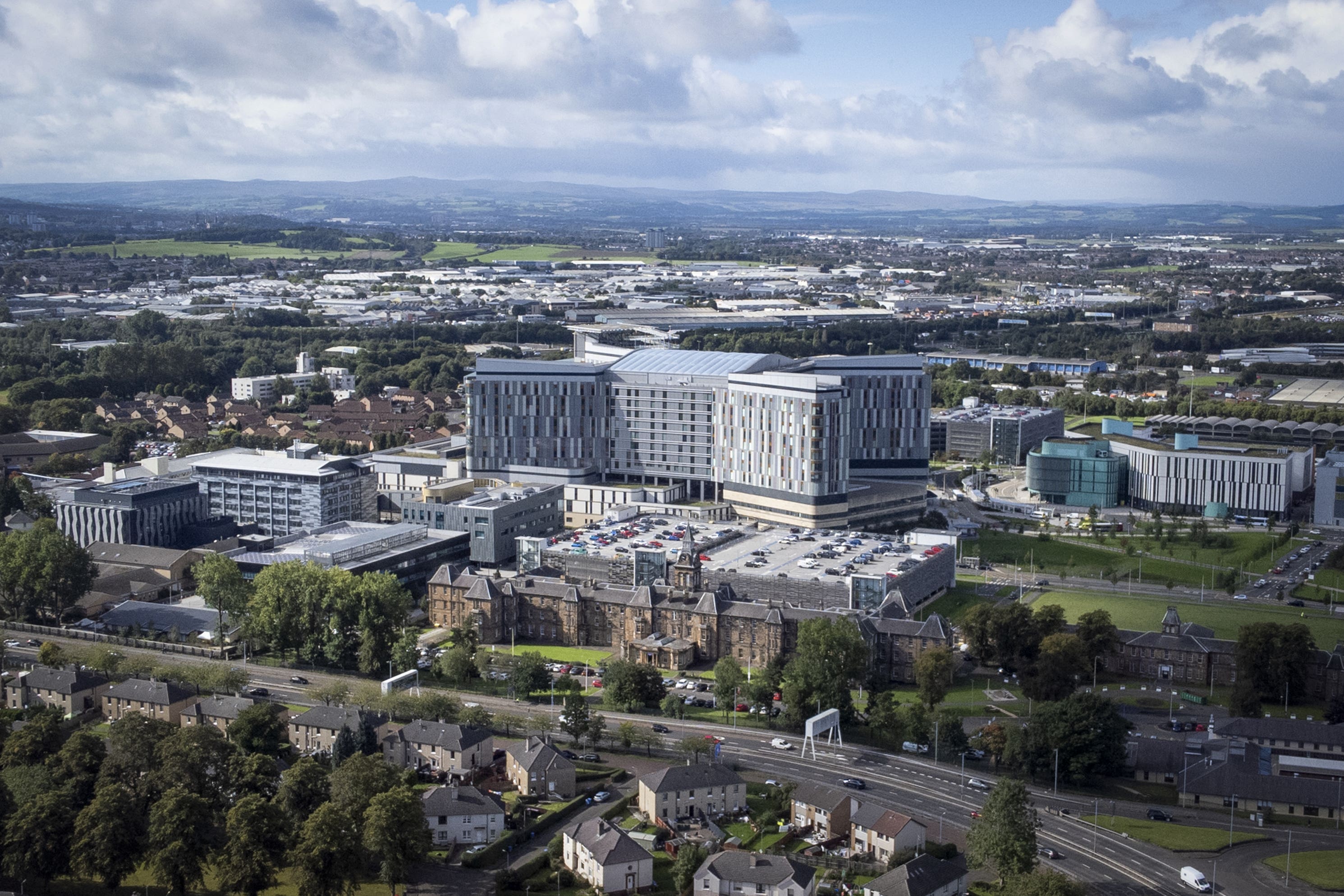 The Queen Elizabeth University Hospital campus in Glasgow (Jane Barlow/PA)