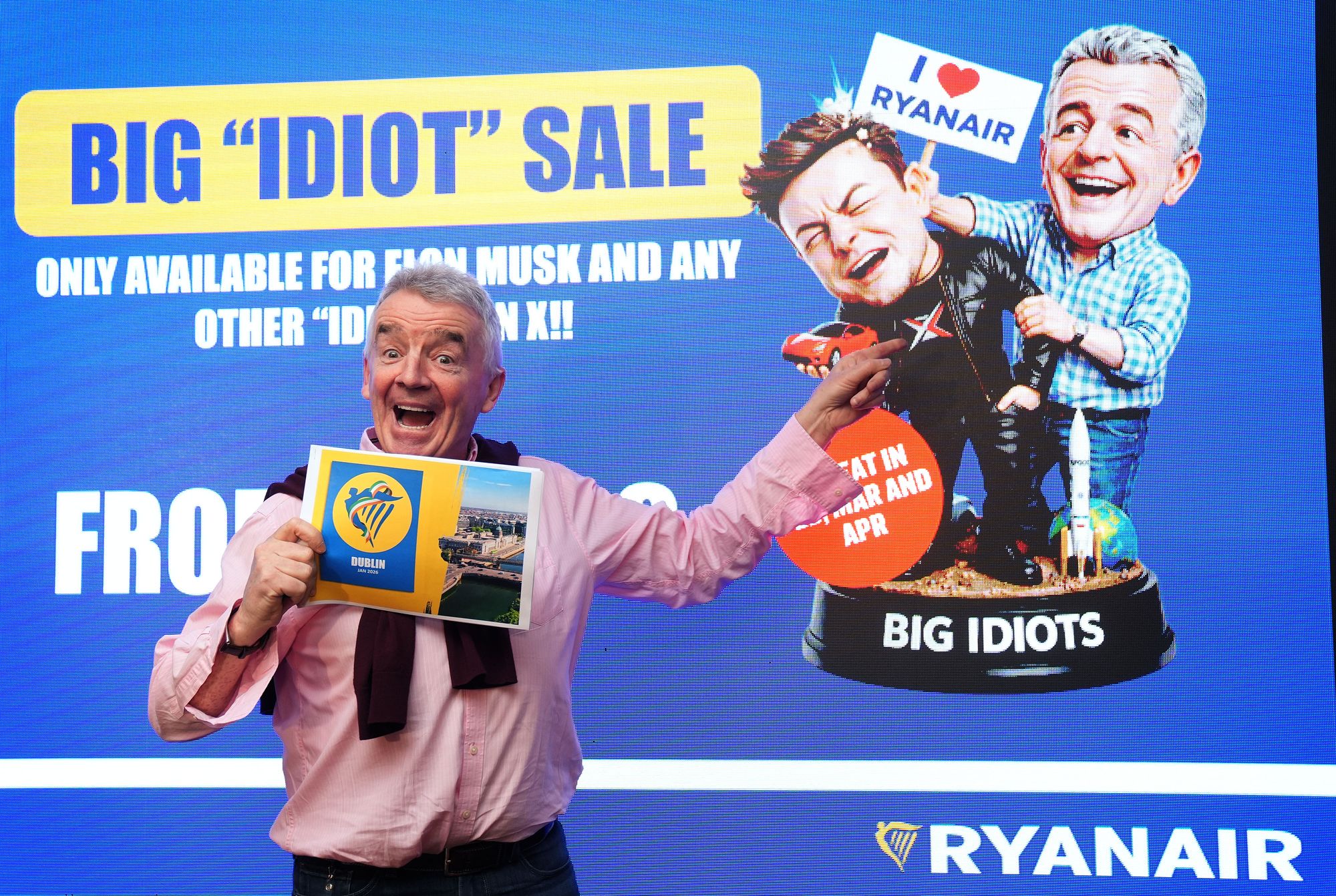 Why Ryanair boss is happy Elon Musk called him an ‘idiot’