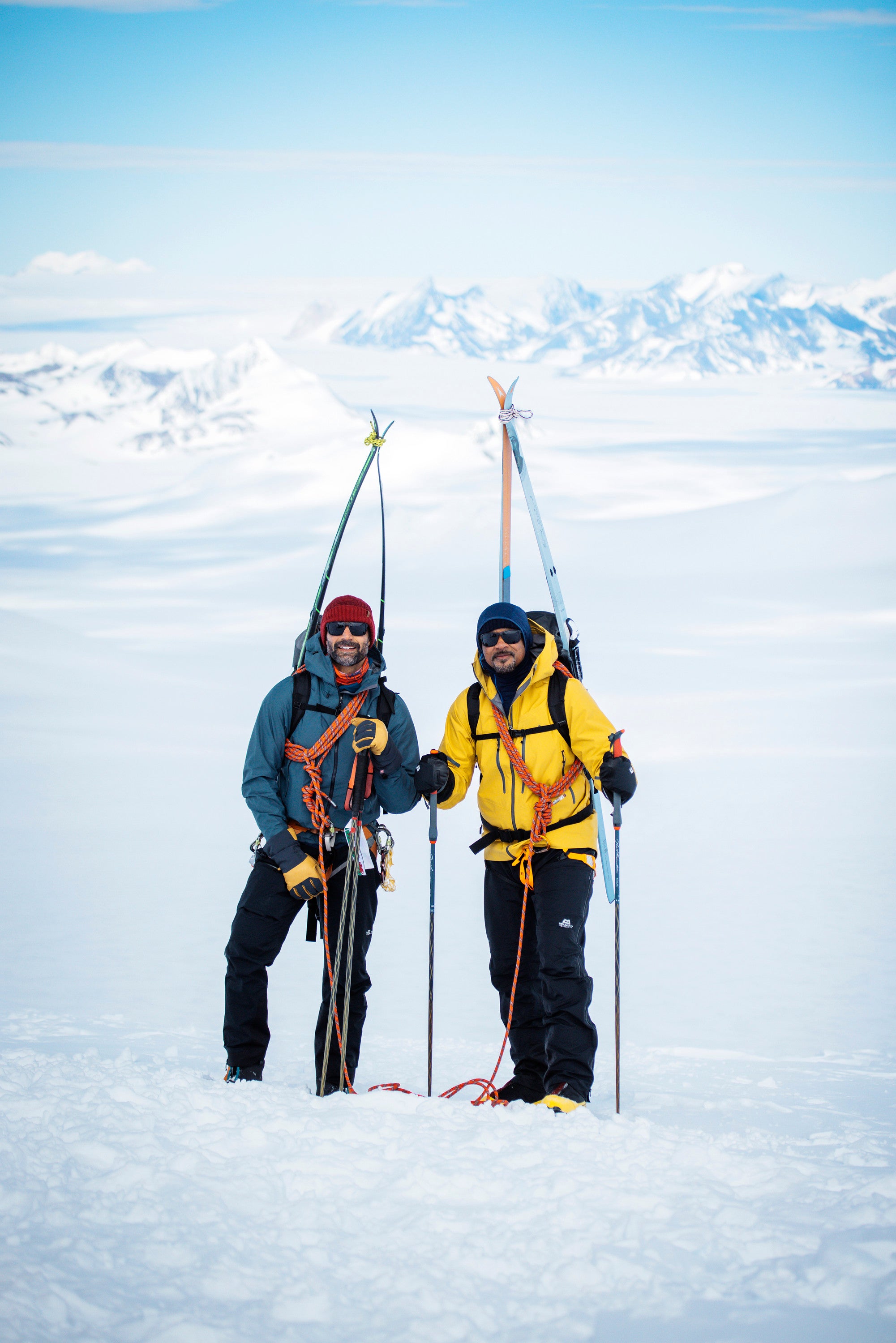 Will Smith, right, and Richard Parks exploring in Antarctica together