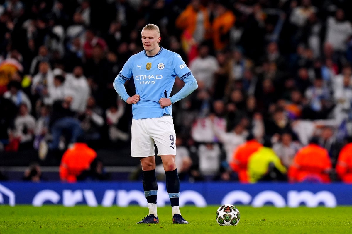 Pep Guardiola blames Erling Haaland’s goal drought on Man City team-mates