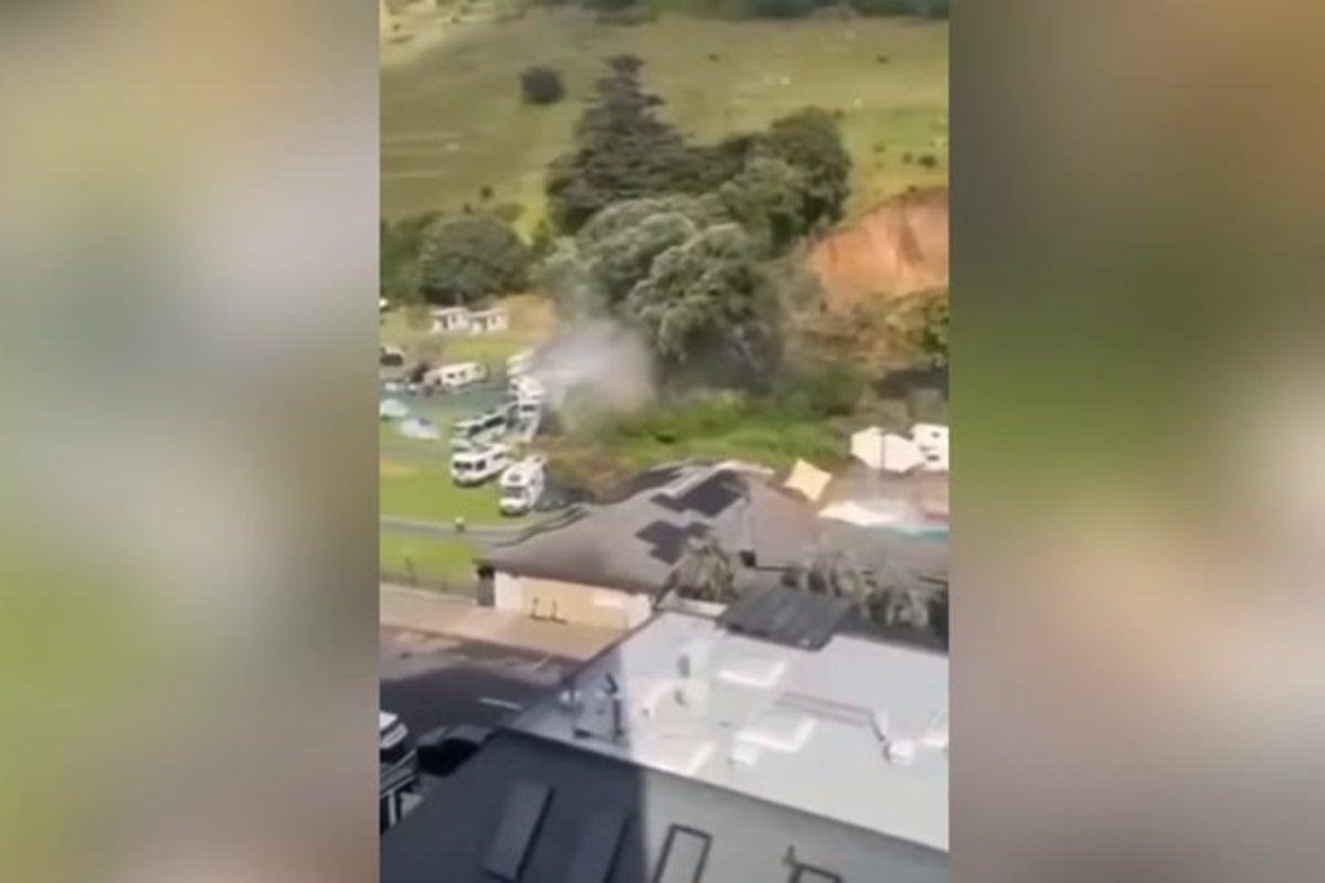 New Zealand landslide tears through campsite as rescuers rush to locate survivors