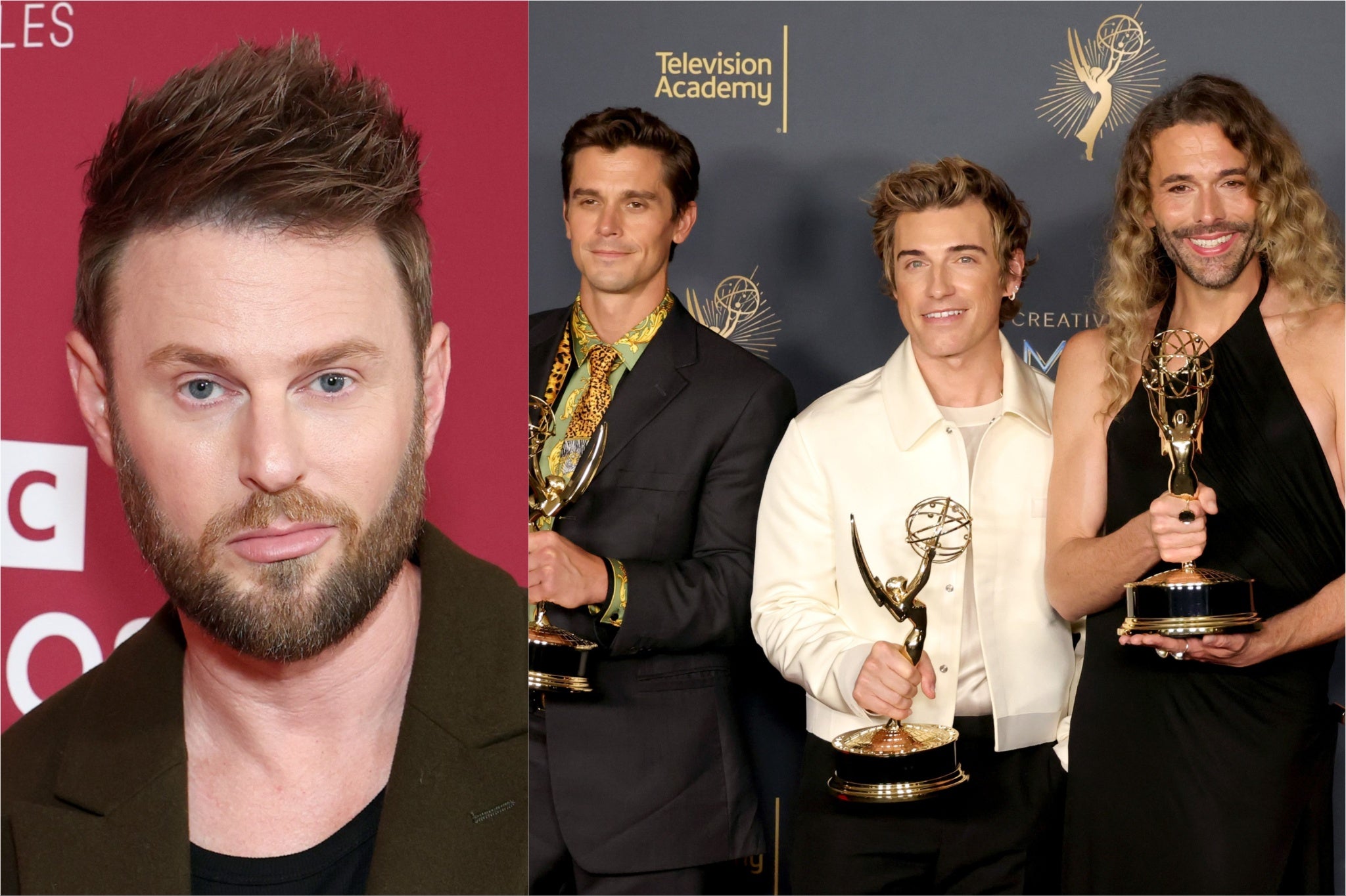 <p>Bobby Berk (left) and 'Queer Eye' stars Antoni Porowski, Jeremiah Brent and Jonathan Van Ness</p>