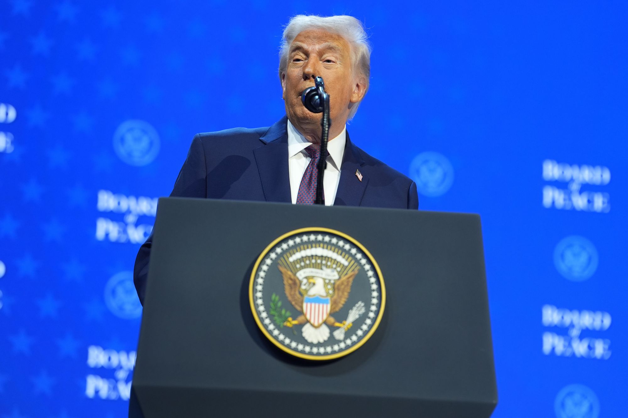 Trump, surprisingly, told Davos he previously had a good relationship with Newsom – only to then resume attacking him on Truth Social