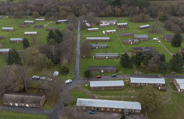 <p>A general view of Crowborough Training Camp, East Sussex. The government plans to use the army training camp to house hundreds of migrants. </p>
