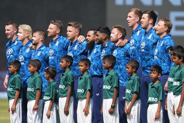 <p>England's players wore black armbands on Thursday</p>