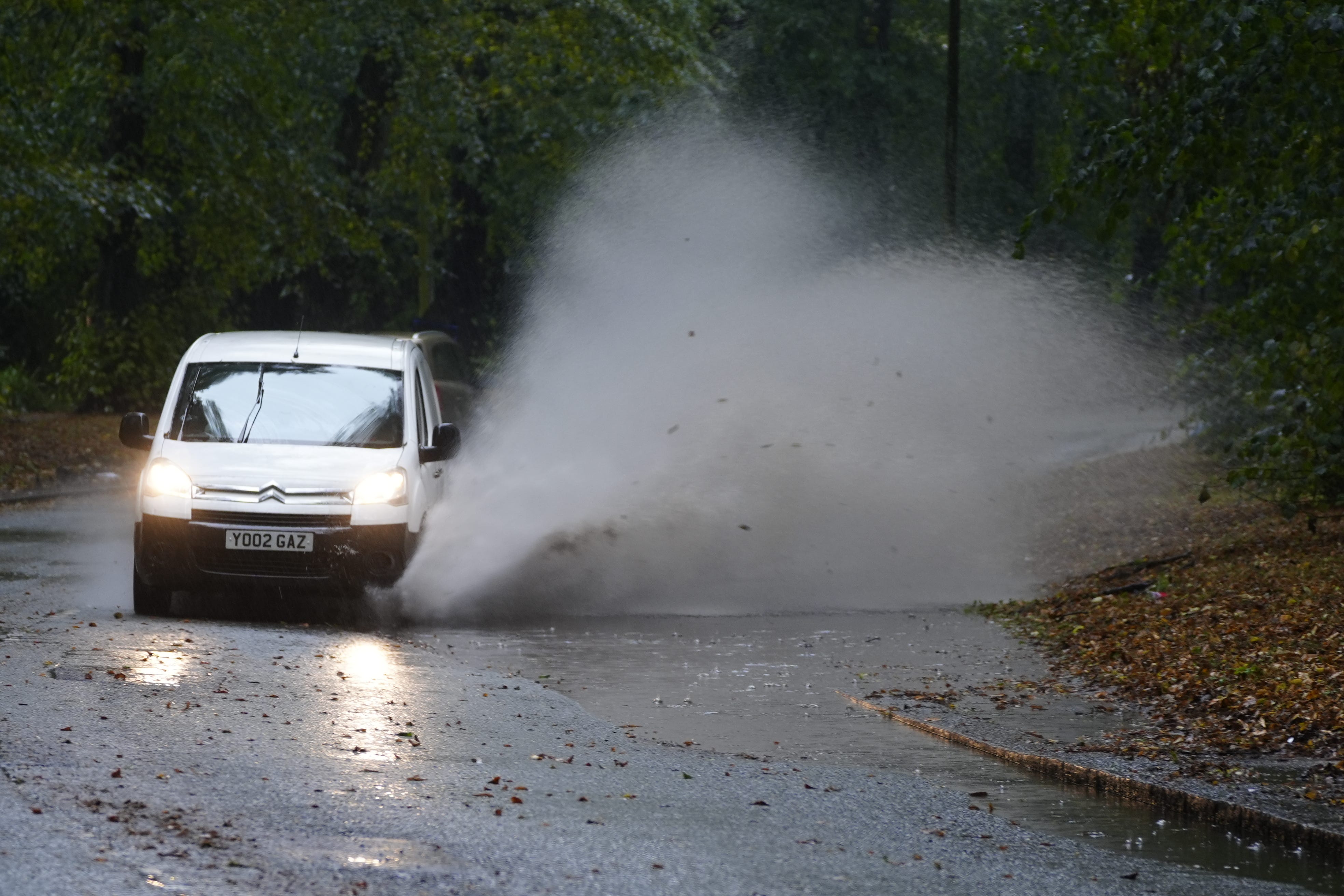 Heavy rain is causing disruption in parts of the UK (Peter Byrne/PA)