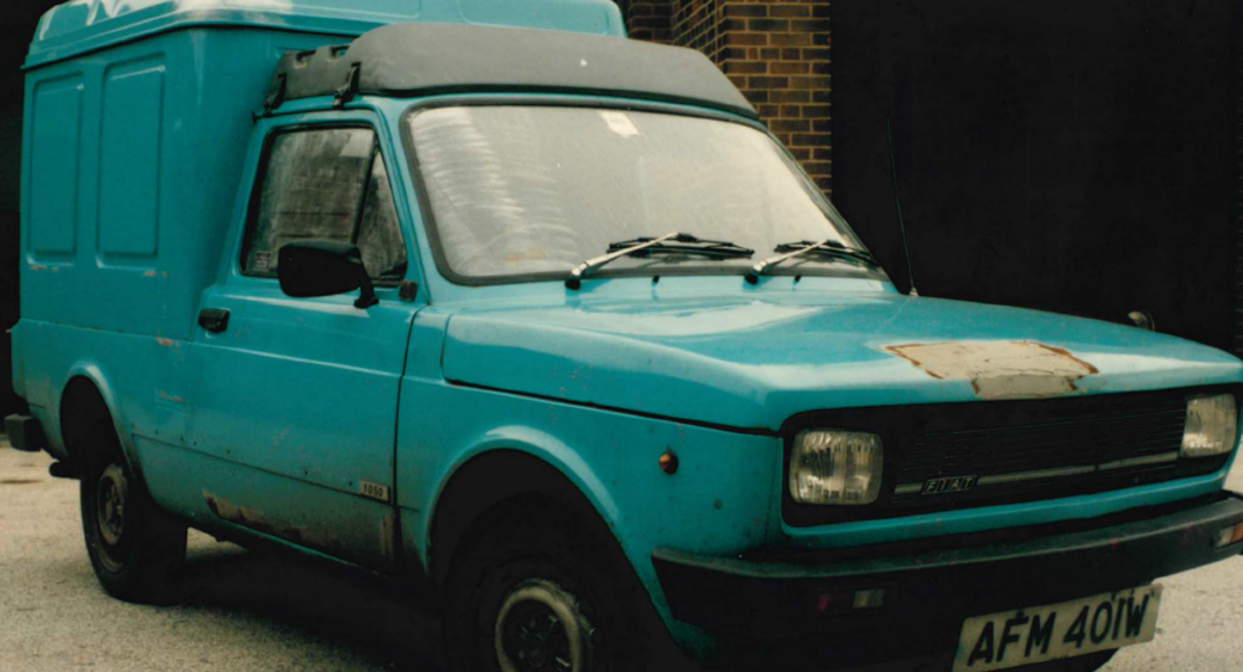 Diane had left work in her blue Fiat van