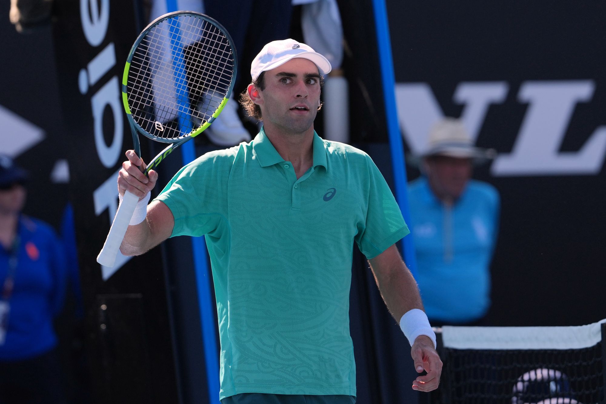 Eliot Spizzirri will play defending champion Jannik Sinner in the third round