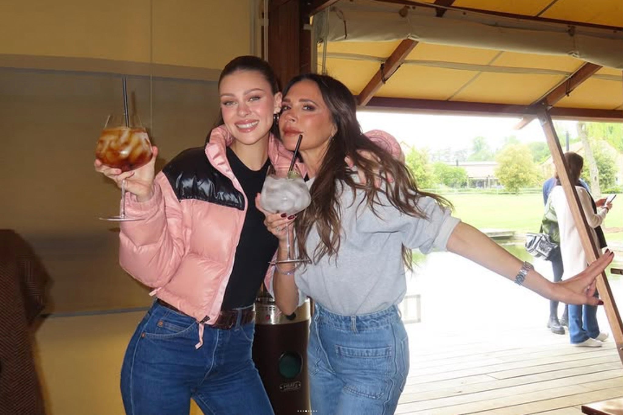 Nicola Peltz and Victoria Beckham in less acrimonious times