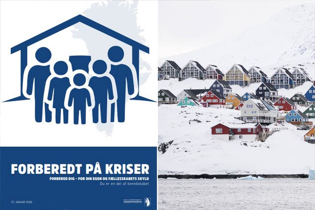 <p>El gobierno de Groenlandia publicó un manual con recomendaciones para que los hogares se preparen ante una posible crisis</p>