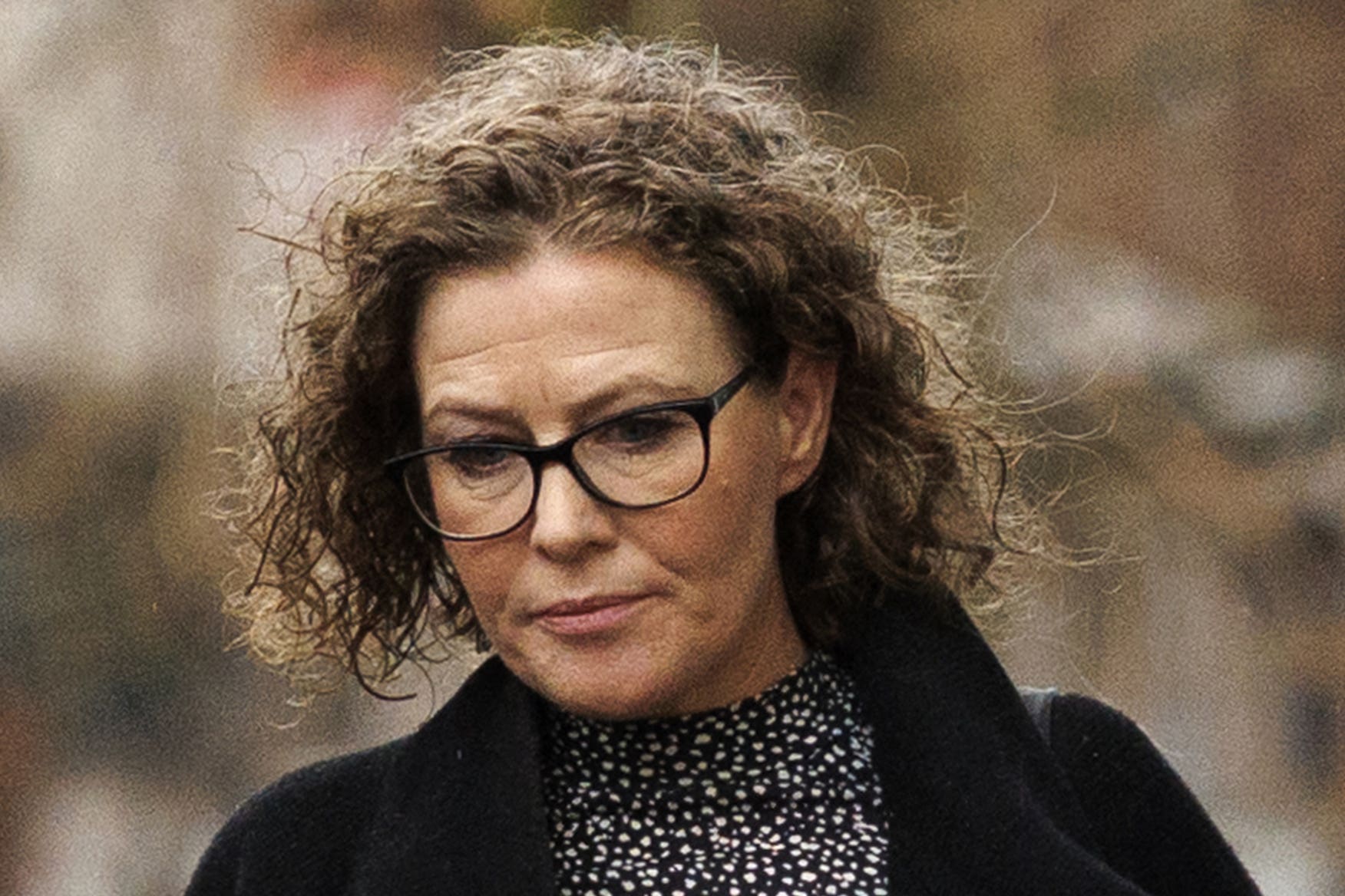 Fiona Donohoe, the mother of Noah Donohoe, outside Belfast Coroner’s Court (Liam McBurney/PA)