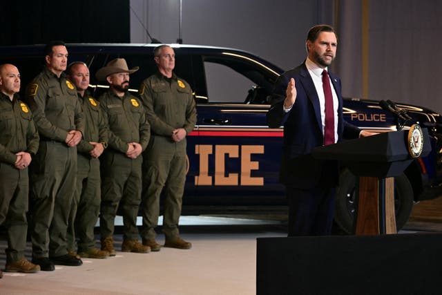 <p>Vance arrived in Minnesota to meet with Immigration and Customs Enforcement agents, after federal officials announced a protest at a church in St. Paul led to arrests.</p>