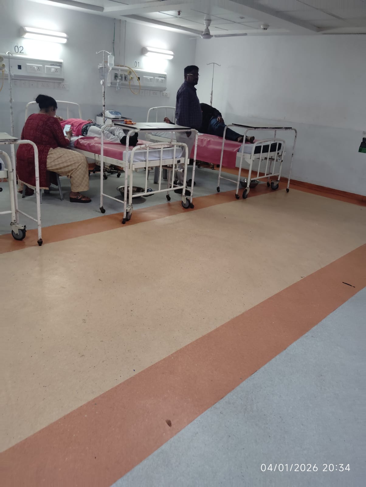 Pastor Bipin Naik at a local hospital on 4 January 2026 for treatment after assault