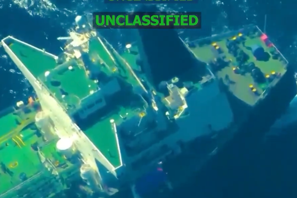 Seventh Venezuela-linked oil tanker seized by US in new video