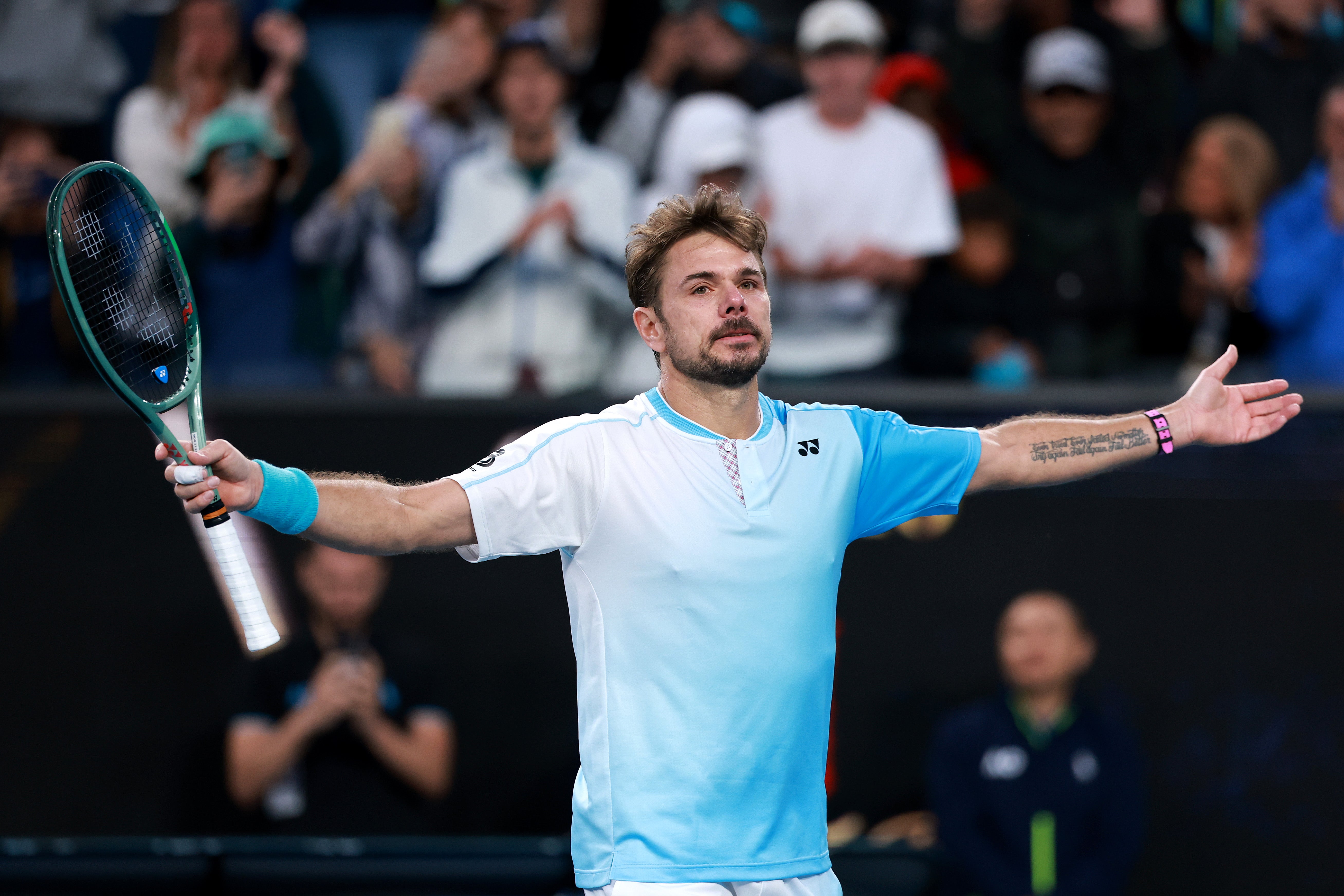Stan Wawrinka, 40, surpassed one opf Roger Federer’s records on Thursday
