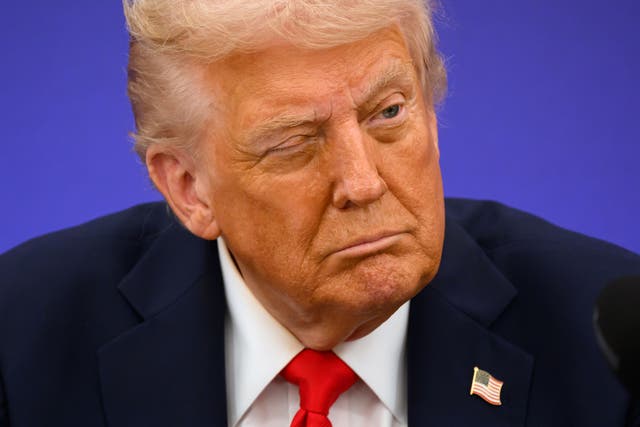 <p>Donald Trump claimed Nato forces had stayed away from combat in Afghanistan, despite suffering more than 1,000 casualties. (Leon Neal/PA)</p>