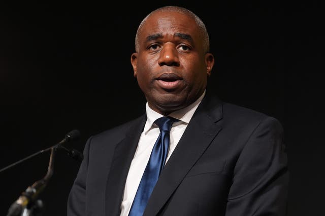 David Lammy denied their had been a ‘rupture’ with the United States, but acknowledged the world was experiencing ‘profound change’. (Lucy North/PA)