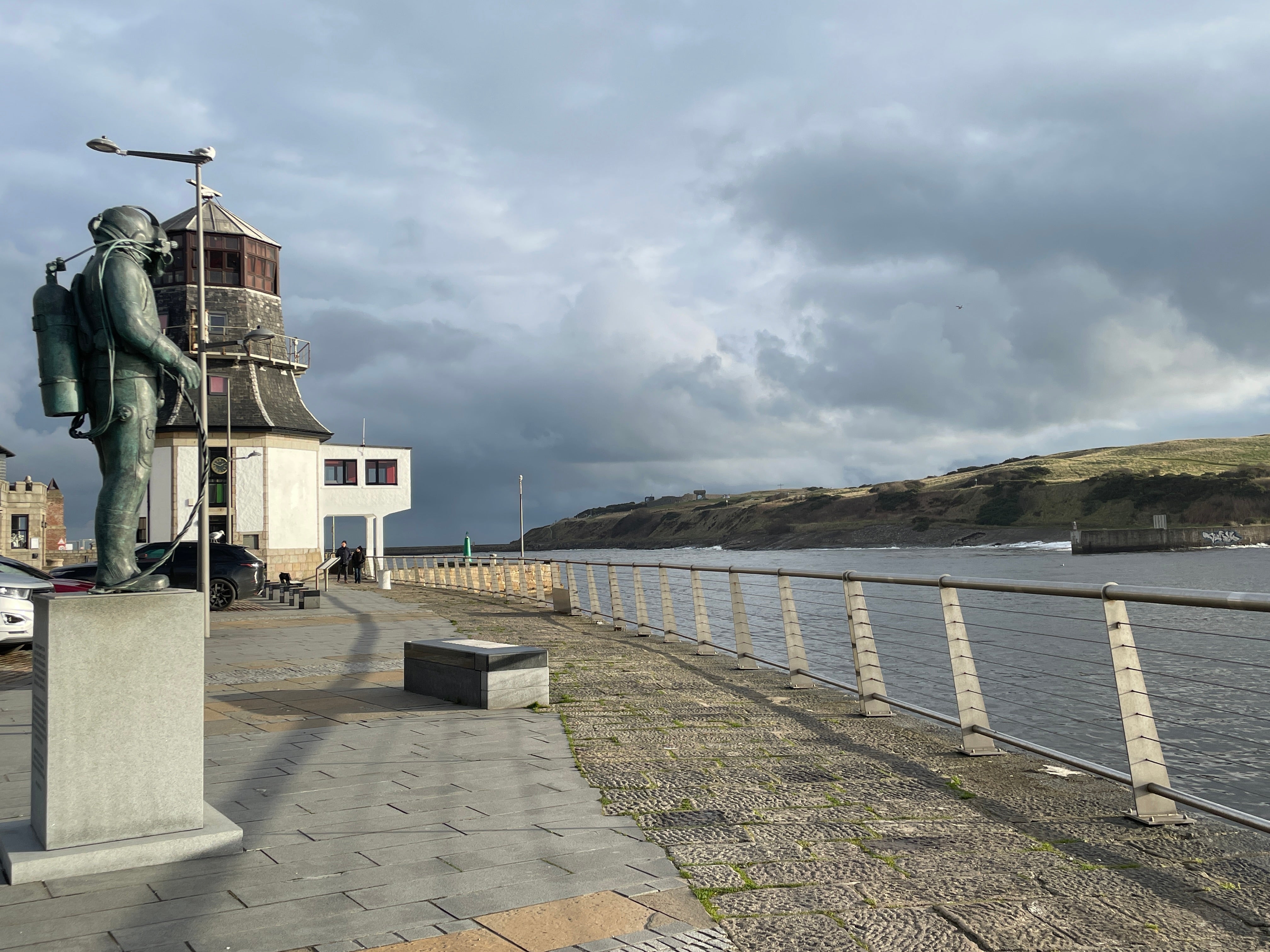 The view outside one of Rory’s favourite Aberdeen restaurants, The Silver Darling