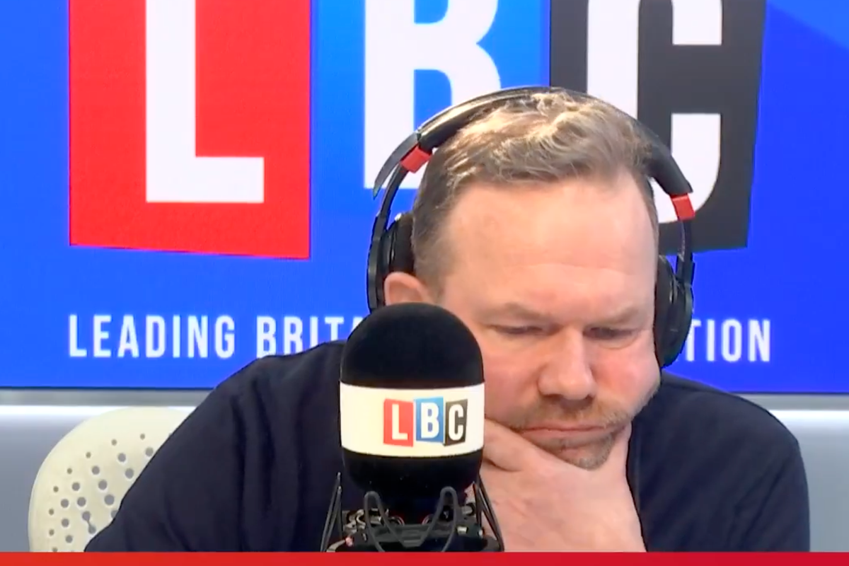 James O’Brien fights back tears as Afghanistan veteran’s mother reads poem for her son