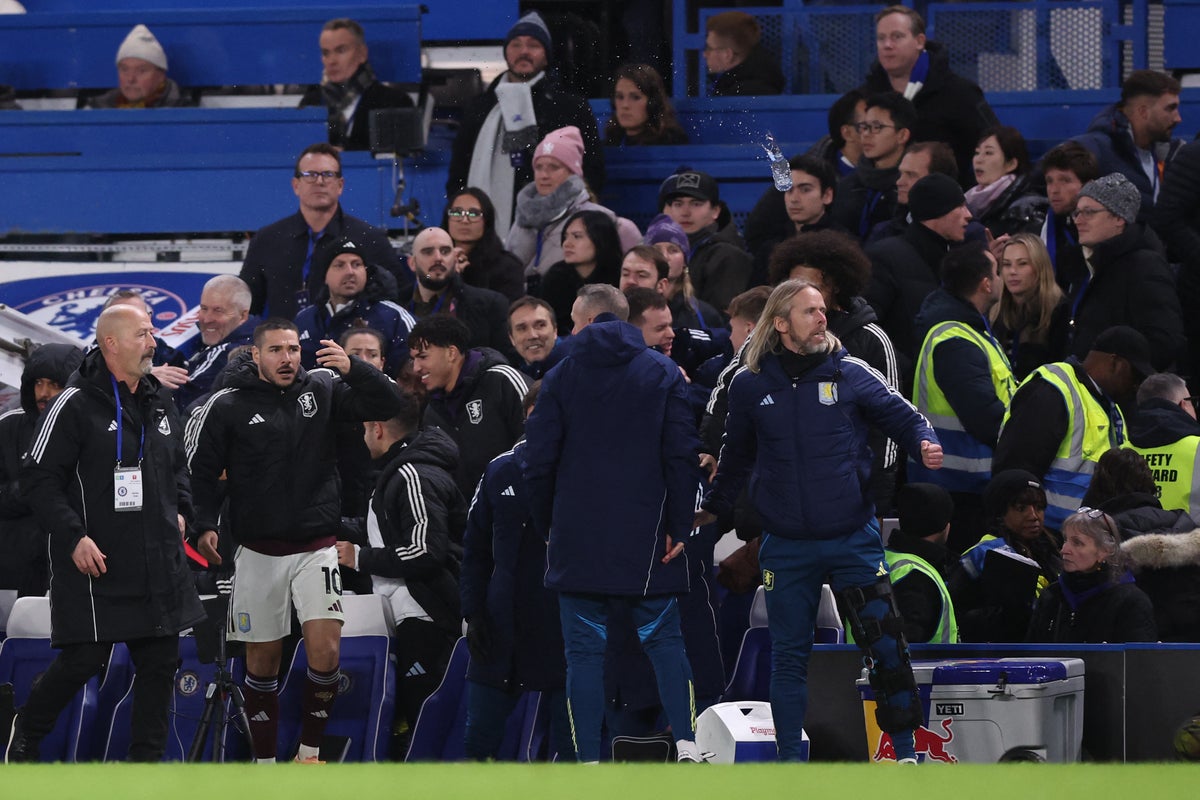 Chelsea slapped with £150,000 fine after throwing bottle at Aston Villa’s technical area Chelsea slapped with £150,000 fine after throwing bottle at Aston Villa’s technical area