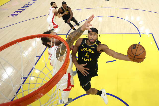 <p>The former San Francisco landlord of  Moses Moody (right) alleges that the NBA player’s improper laundry ventilation caused extensive water damage and that holes were drilled into the condo’s window frames and electrical switches</p>