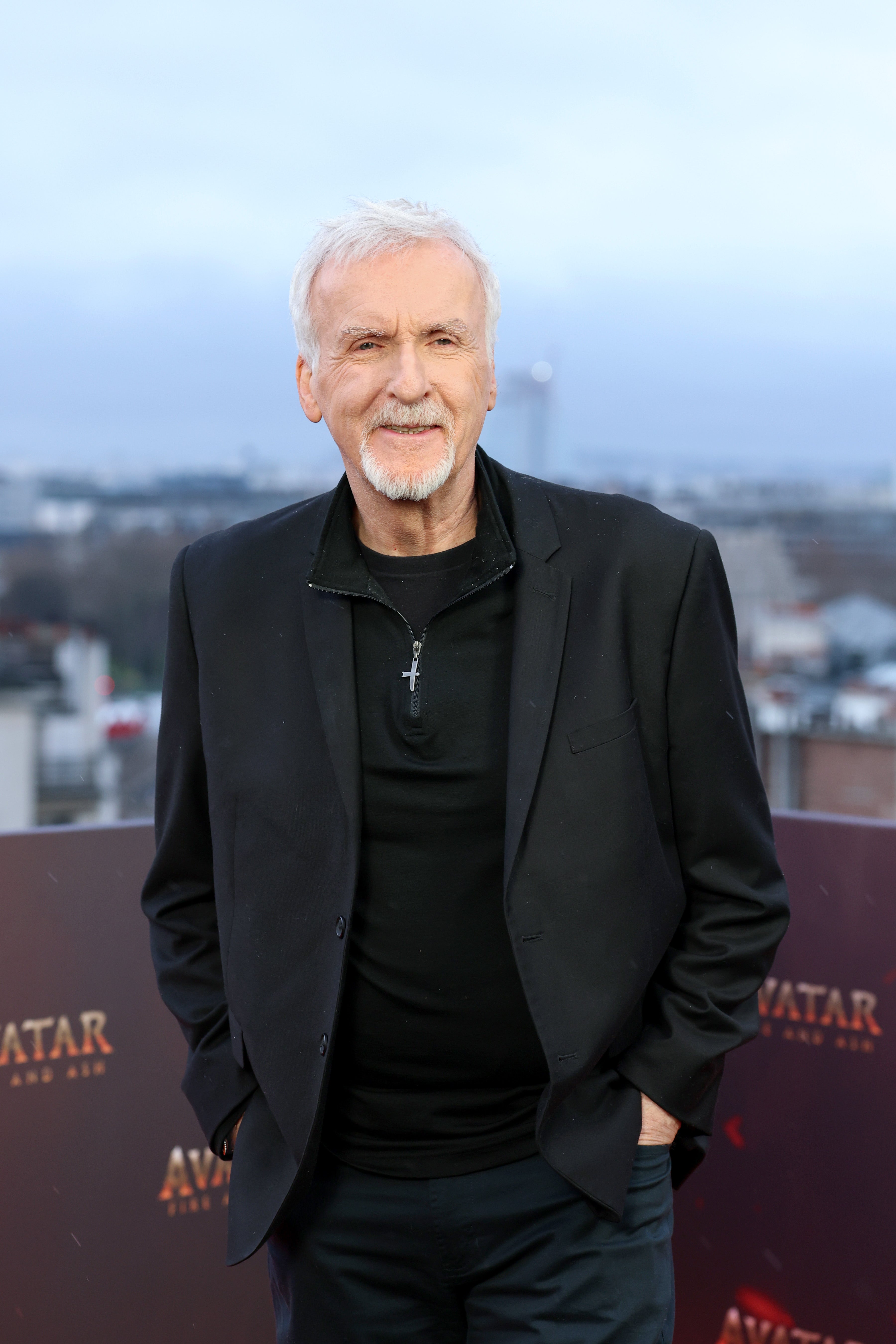 <p>James Cameron at the Avatar: Fire And Ash photocall in Paris</p>