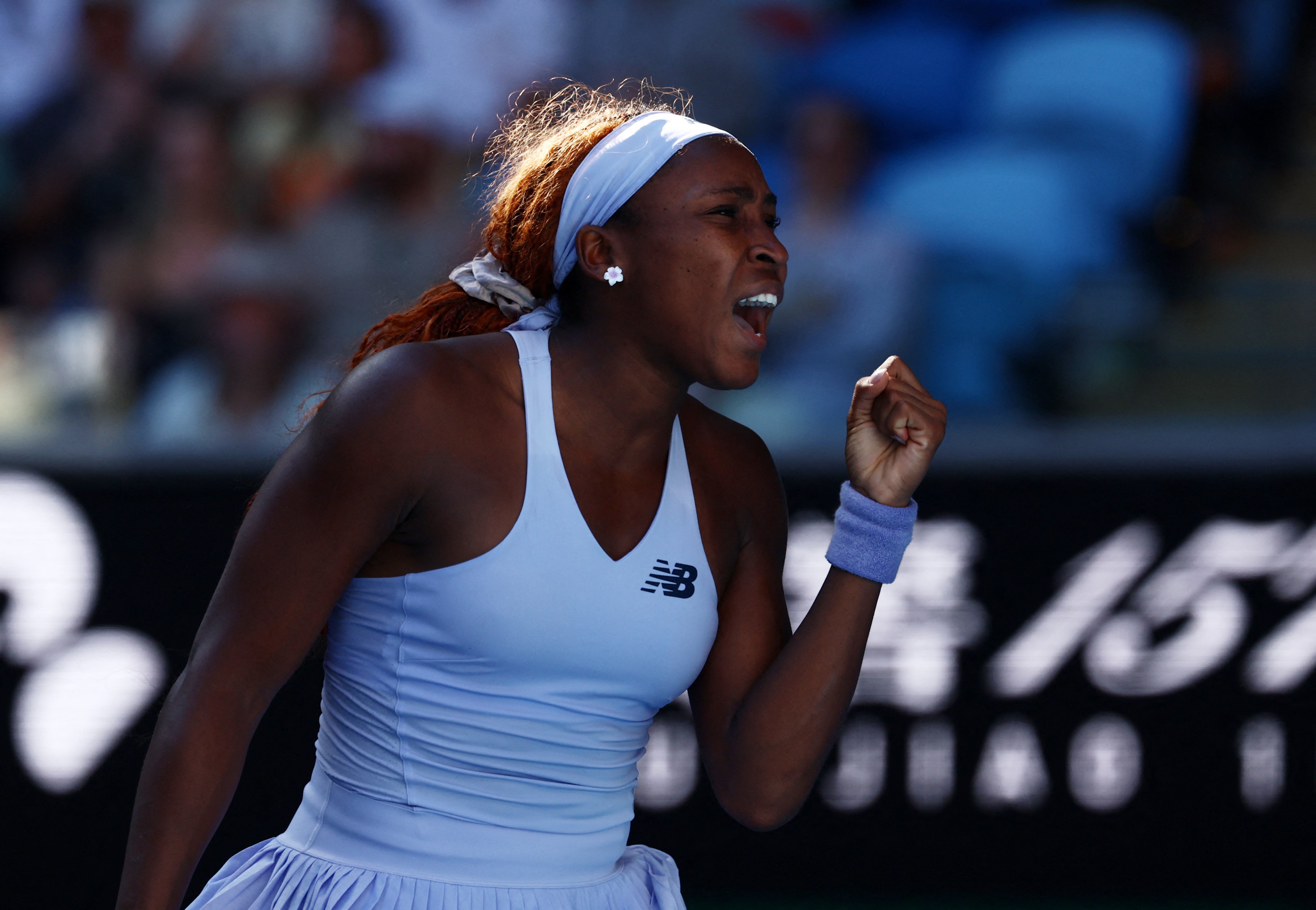 Gauff battled back from a set down to win her third round match