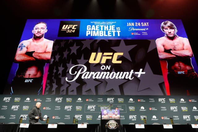 <p>UFC 324 will take place on Saturday</p>