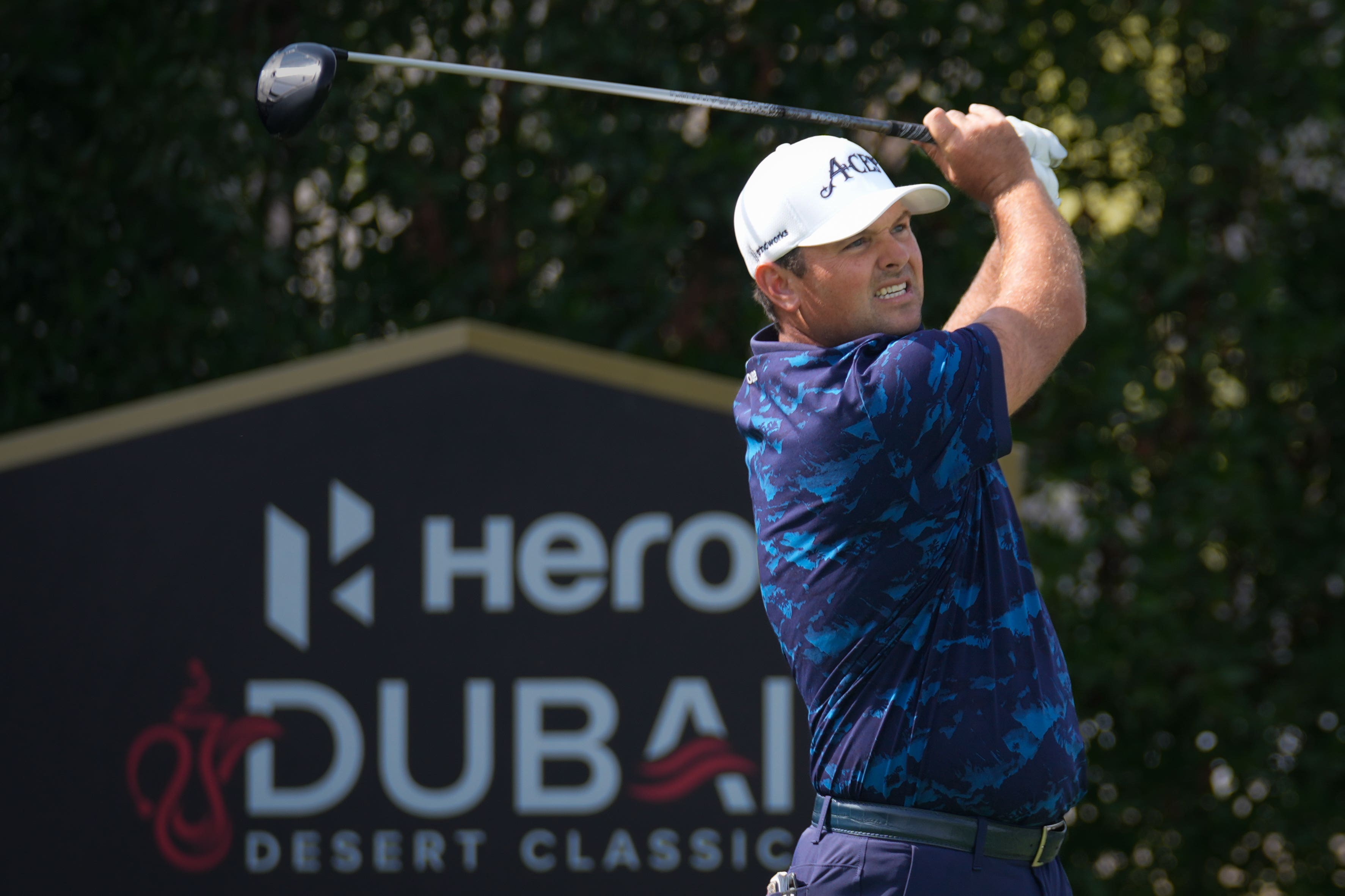 Patrick Reed sits four shots clear at the Hero Dubai Desert Classic (Altaf Qadri/AP)