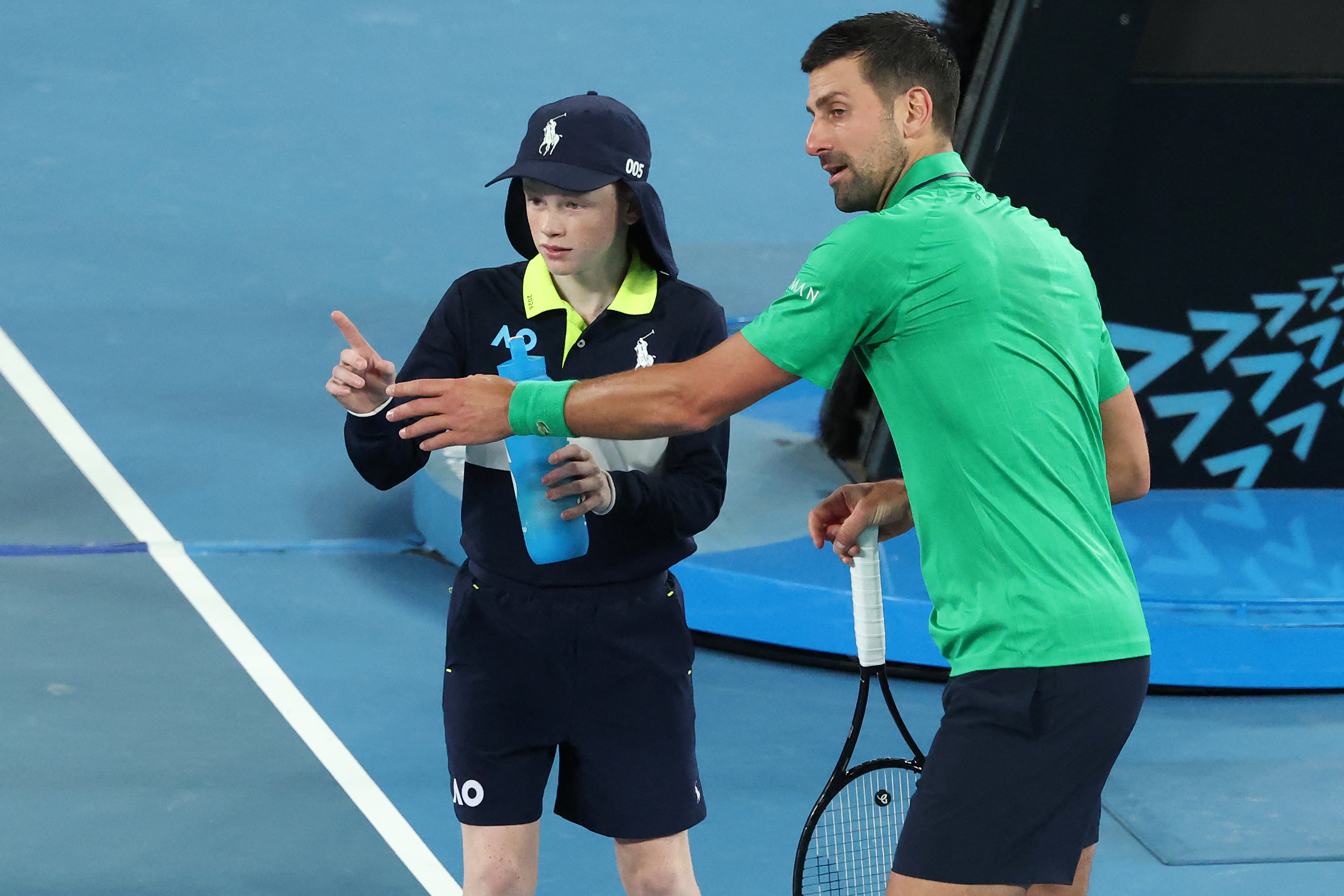 Novak Djokovic sorry for almost hitting ball girl at Australian Open: &lsquo;I was lucky&rsquo;