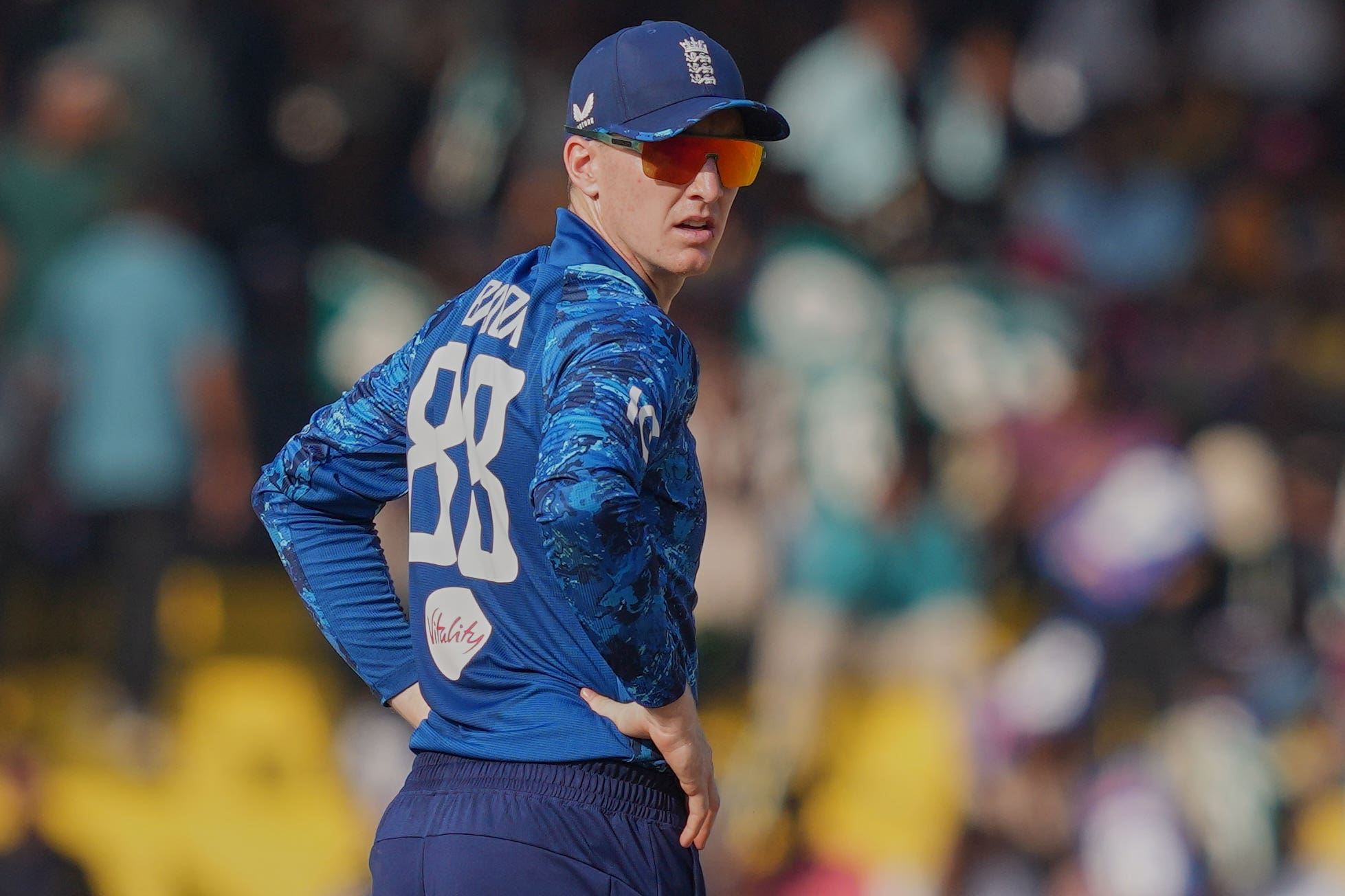 Harry Brook heaped praise on Joe Root and his spin attack (AP Photo/Eranga Jayawardena)