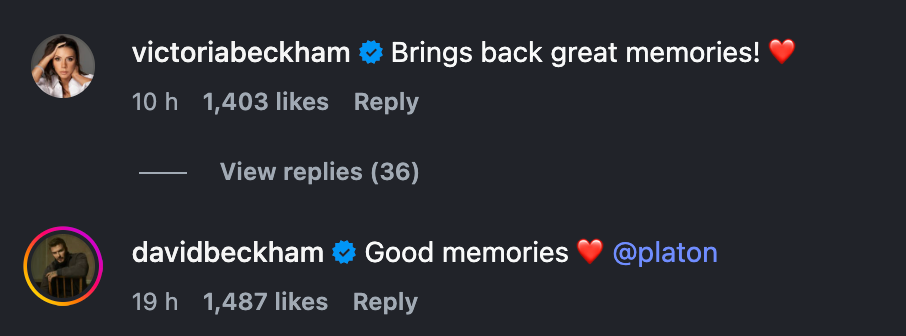 David and Victoria Beckham reflected on ‘great memories’ with their children days after family feud erupts