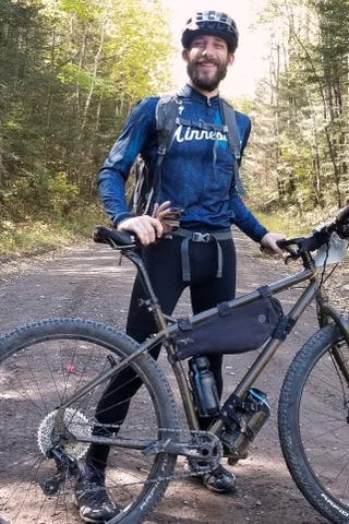 This undated photo provided by Michael Pretti shows Alex J. Pretti, the man who was shot by federal officers in Minneapolis on Saturday, Jan. 24, 2026