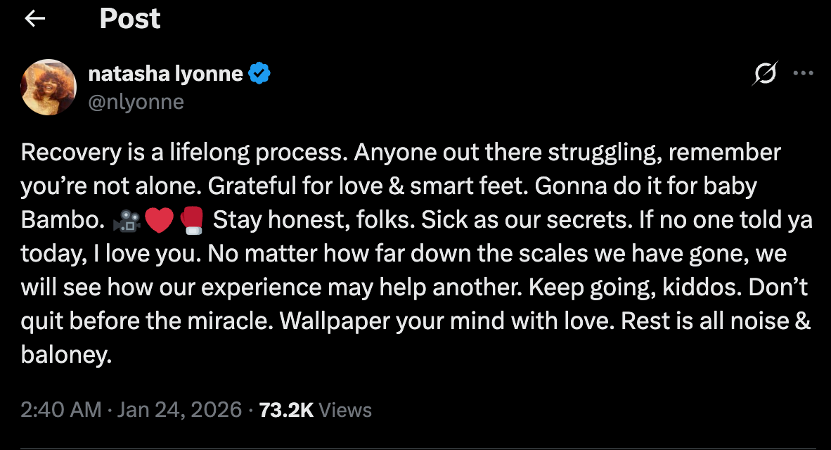 Lyonne promised to regain her sobriety for her upcoming feature film 'Bambo'