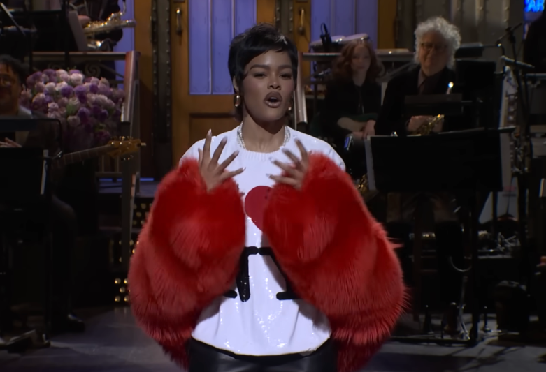 <p>Teyana Taylor revealed in her SNL opening monologue that she learned about her Oscar nomination while she was being fitted for a bald cap</p>