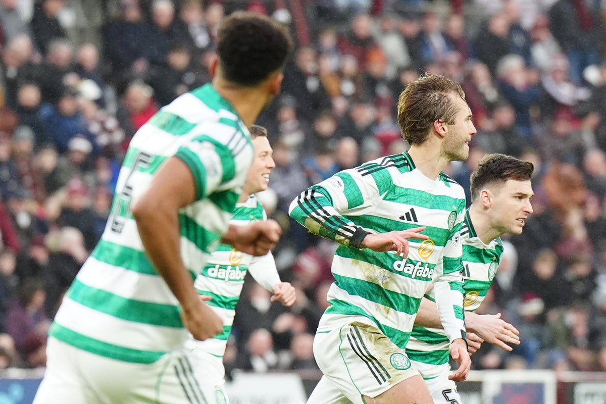 Hearts vs Celtic live: Nygren stunner puts visitors ahead in Scottish Premiership title tussle