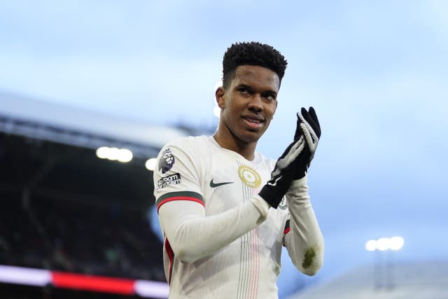 <p>Estevao opened the scoring for Chelsea at Selhurst Park</p>