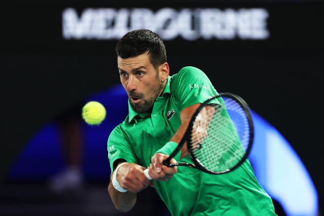 <p>Novak Djokovic is into the quarter-finals in Melbourne</p>
