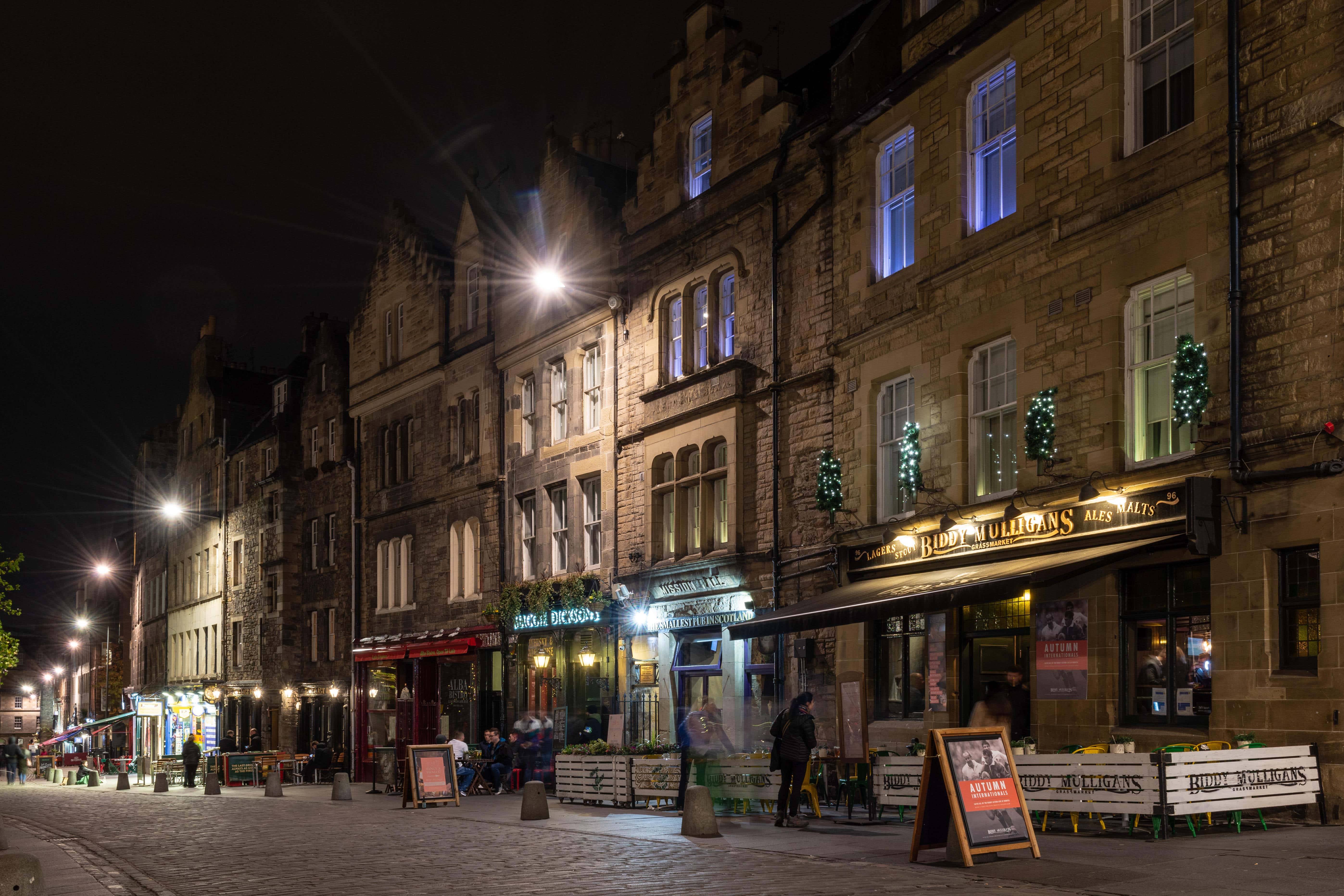 Edinburgh and Glasgow are the UK’s nightlife hotspots, according to Uber (Alamy/PA)