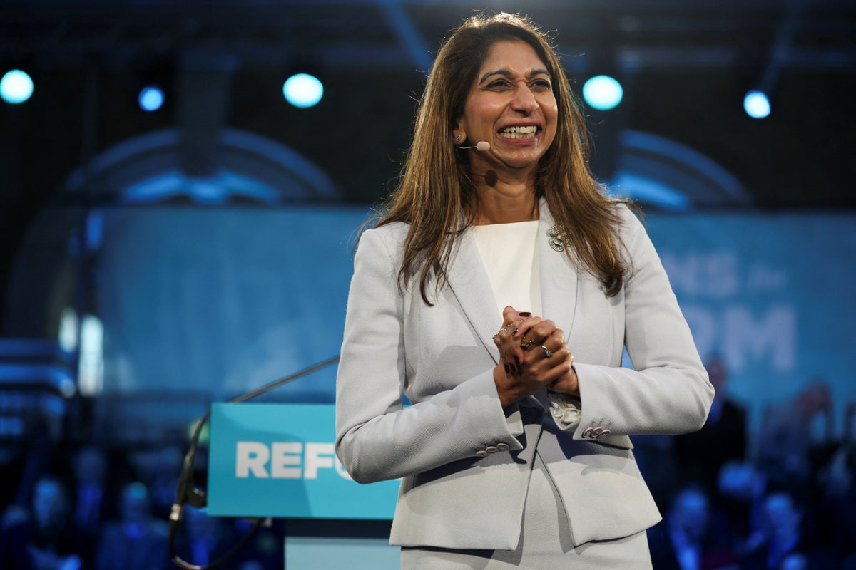 Former Tory home secretary Suella Braverman defects to Reform