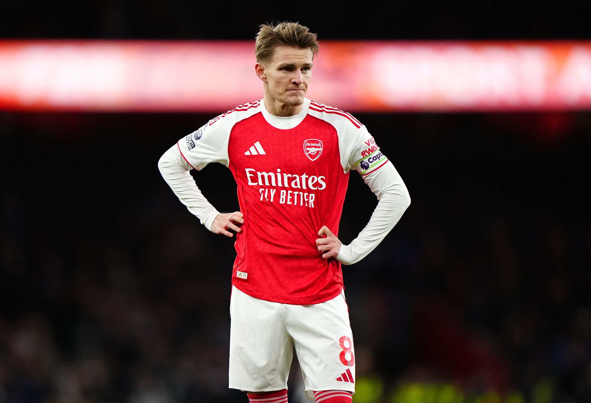 <p>Martin Odegaard wants his Arsenal team-mates to stick together</p>