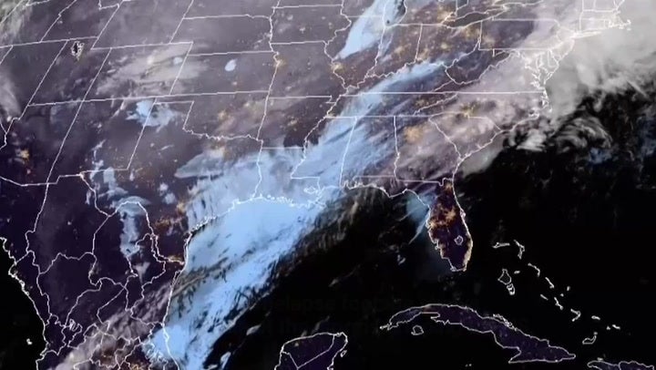 <p>Stunning satellite footage shows huge winter storm gripping US
</p>