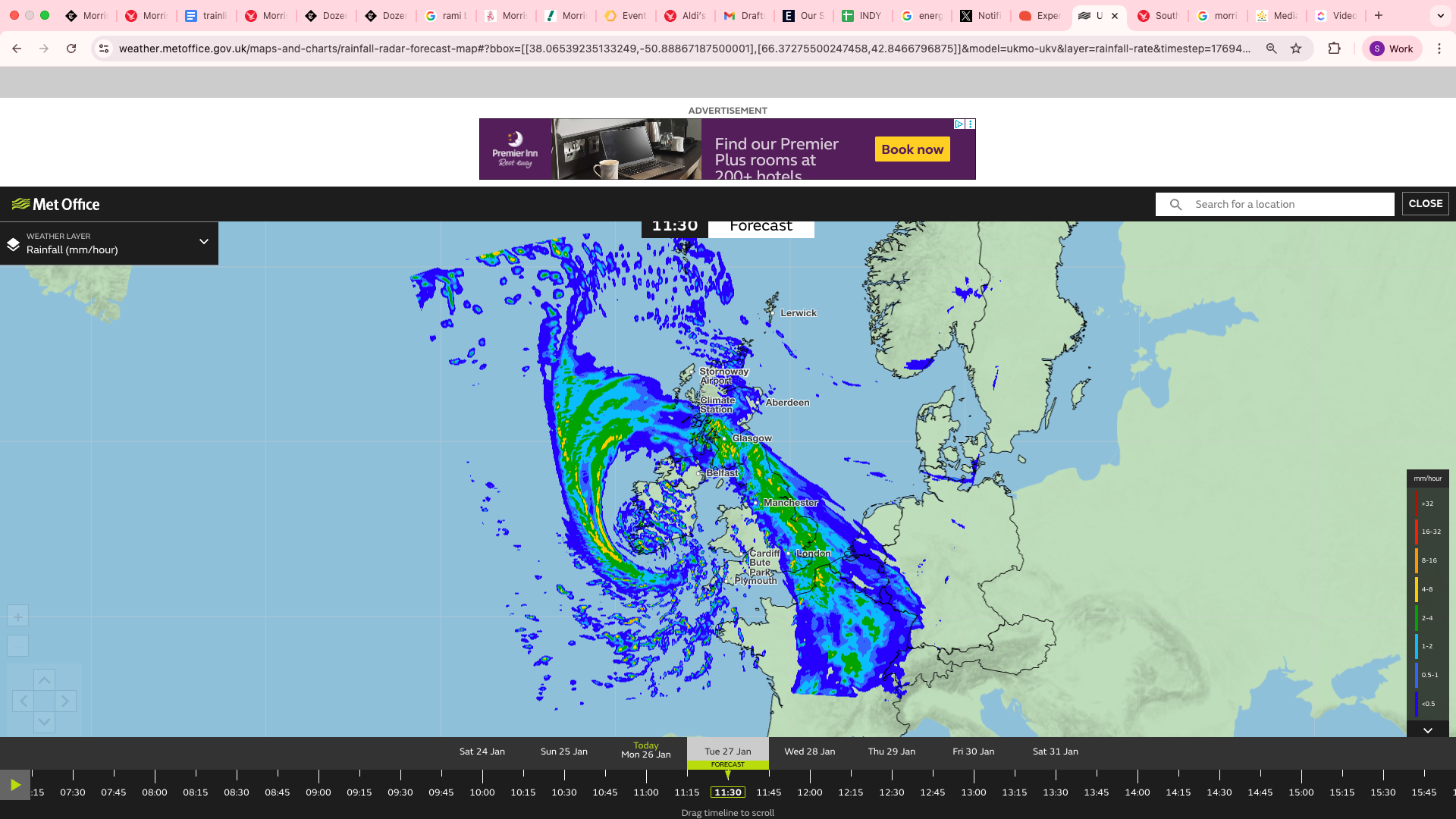 The Met Office have predicted easterly winds to increase early on Tuesday morning bringing gusts of 60-70 mph to eastern and northern parts of Northern Ireland with a few coastal locations seeing gusts of 75 mph