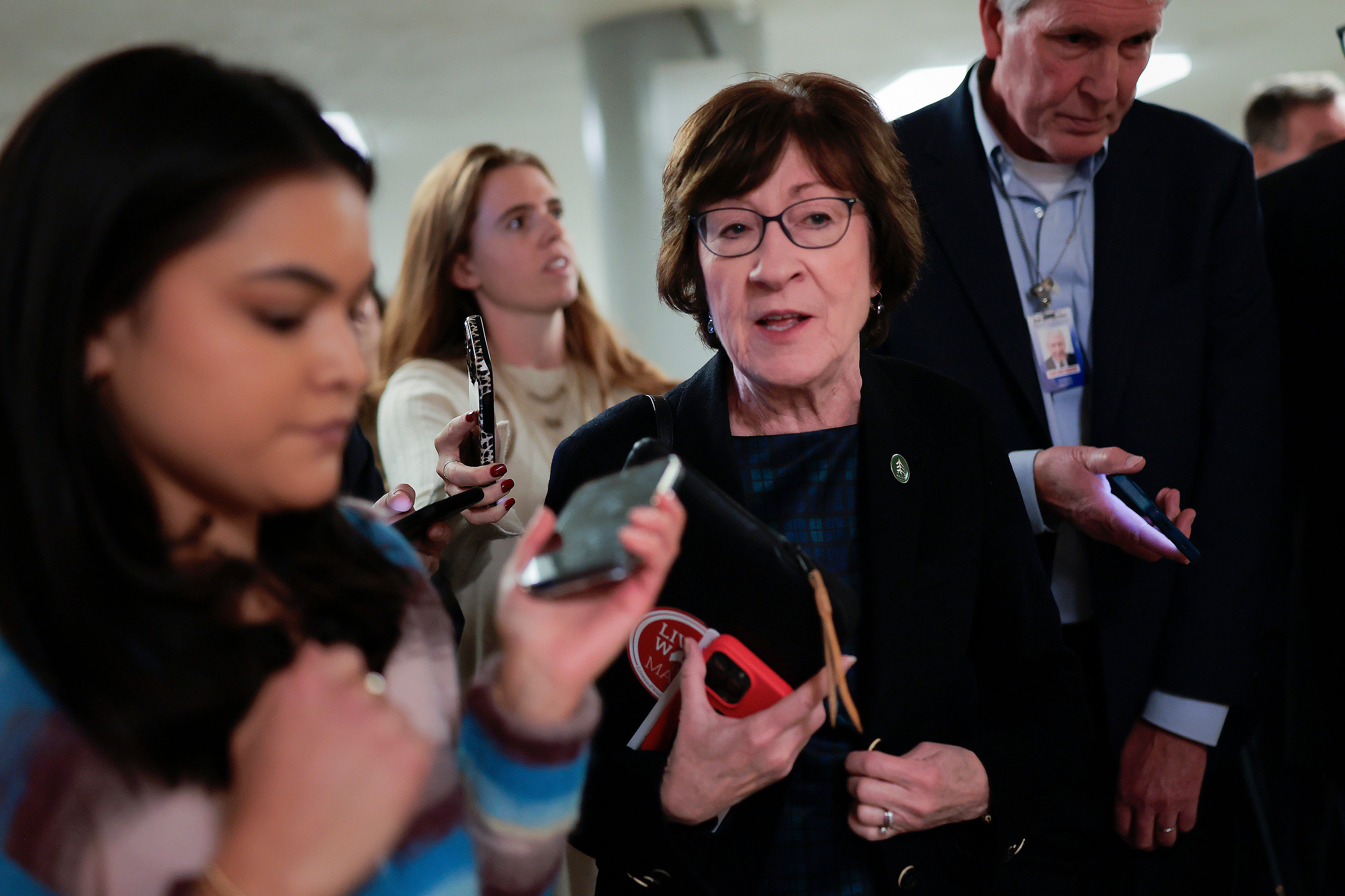<p>Sen. Susan Collins (R-ME) is one of a handful of Republican senators who called for an investigation into Alex Pretti.</p>