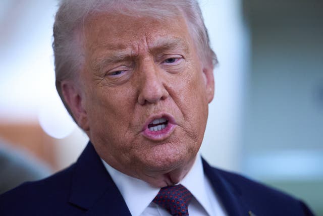 <p>The US president said a diplomatic resolution is still possible in Iran, but did not specify what this would involve </p>