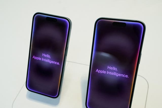 <p>An iPhone pictured at the Apple Store in New York on 20 September, 2024</p>