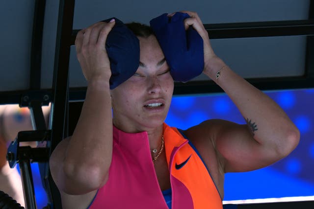 <p>Aryna Sabalenka sealed her place in the Australian Open last four just before the 40ºC mark was surpassed</p>