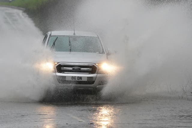Storm Chandra is bringing heavy rain and strong winds across Britain (Gareth Fuller/PA)