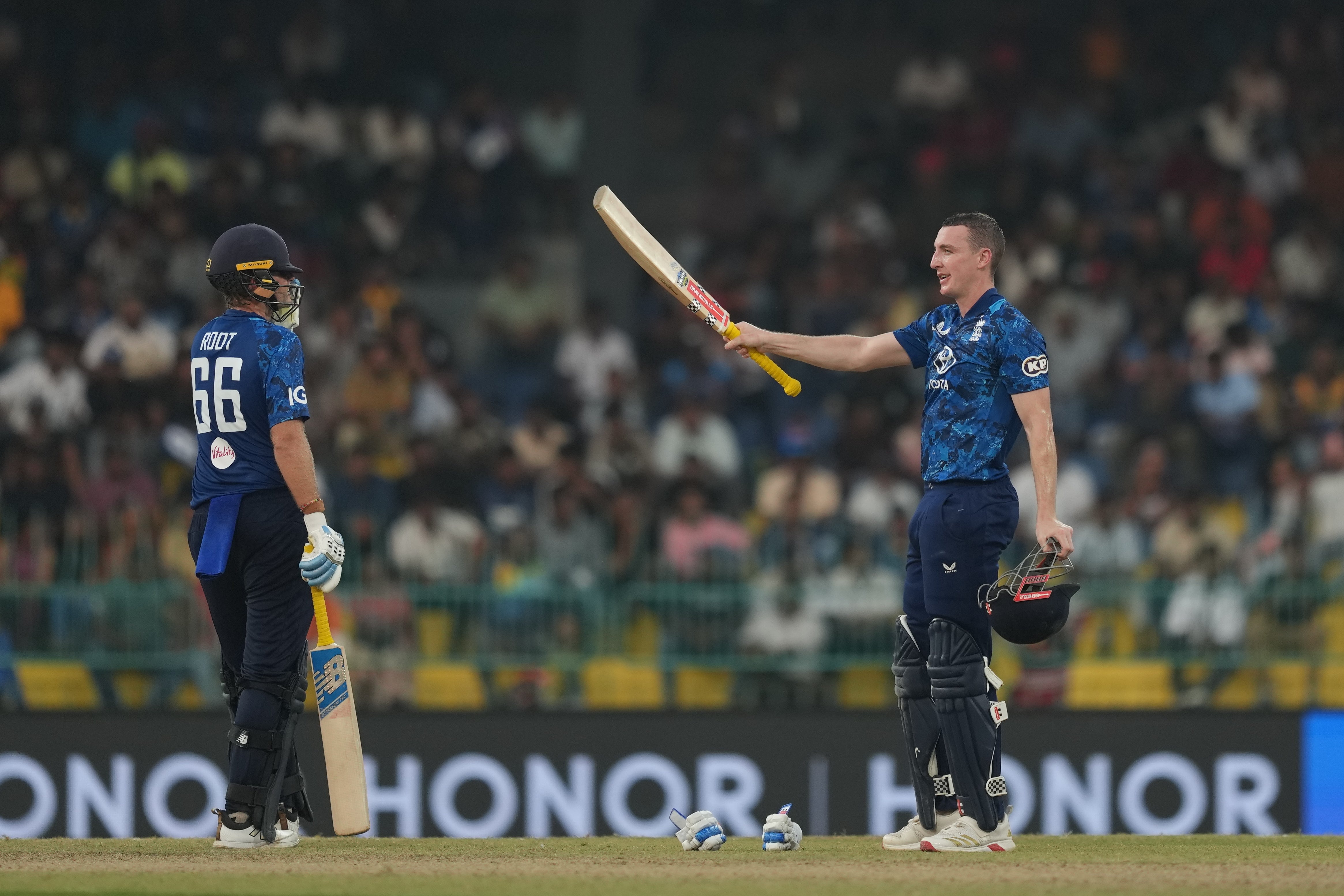 Captain Harry Brook followed his Yorkshire chum to a ton